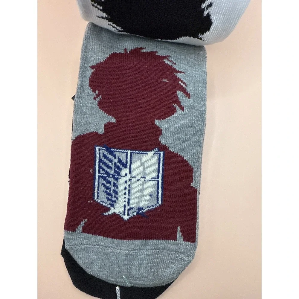Attack on Titan Anime Socks 5 Pack Unisex‎ Shoe Size 4-10